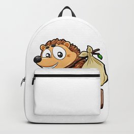Traveling Hedgehog Luggage Baggage Globetrotter Backpack