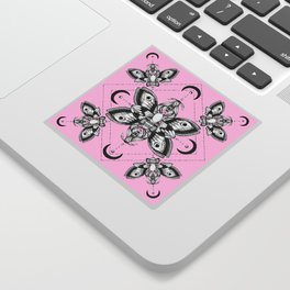 Assortment of Pastel Goth Moths Sticker