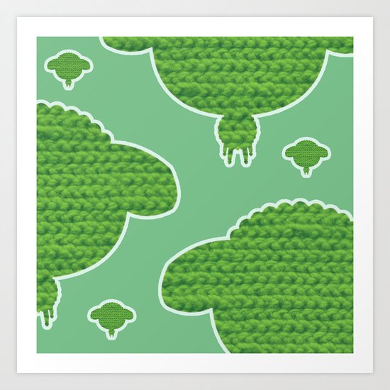 Wooly Sheep - 2 Art Print