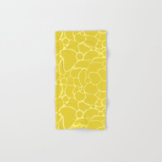 Yellow creative abstract pattern . Hand & Bath Towel