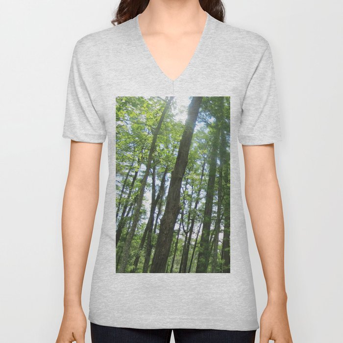 Tree Pose V Neck T Shirt