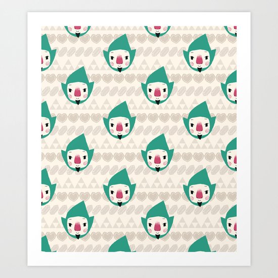Tingle pattern Art Print
