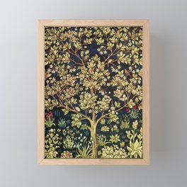 William Morris Tree Of Life Framed Mini Art Print