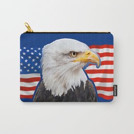 Patriotic Eagle 4th of July American Flag Carry-All Pouch