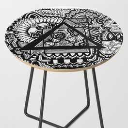 Overlapping Triangle Side Table