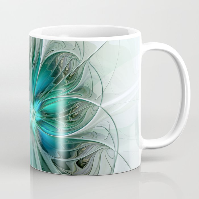 Abstract With Blue, Fractal Art Coffee Mug
