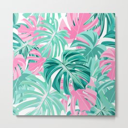 pastel dream with palm trees Metal Print