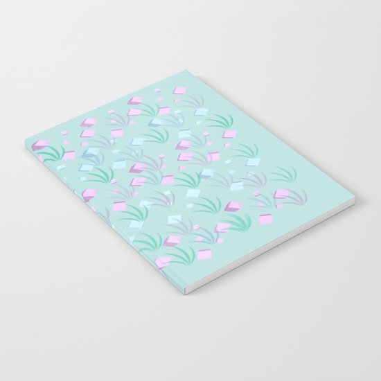 Floating Blocks Pastel Abstract Notebook