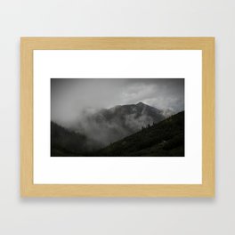 Mountain side Framed Art Print