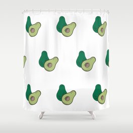 Avocado Pattern Shower Curtain