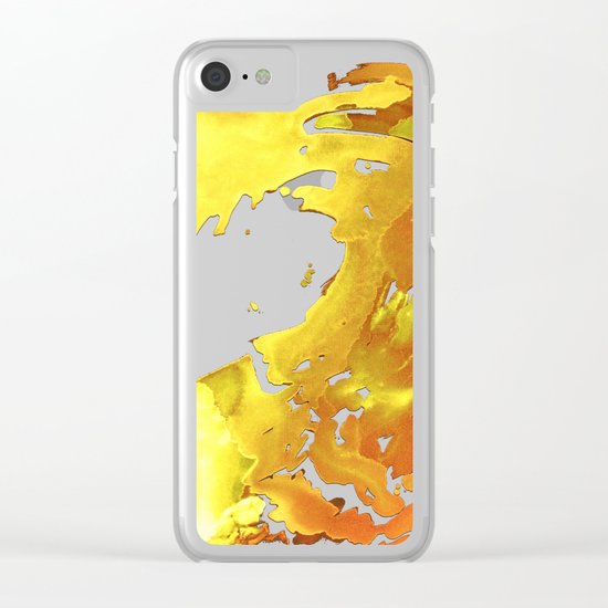 GOLDFALL Clear iPhone Case