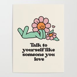 Self Love Flower Poster