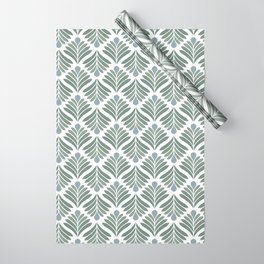 Colonial tropical floral ornamental pattern  Wrapping Paper