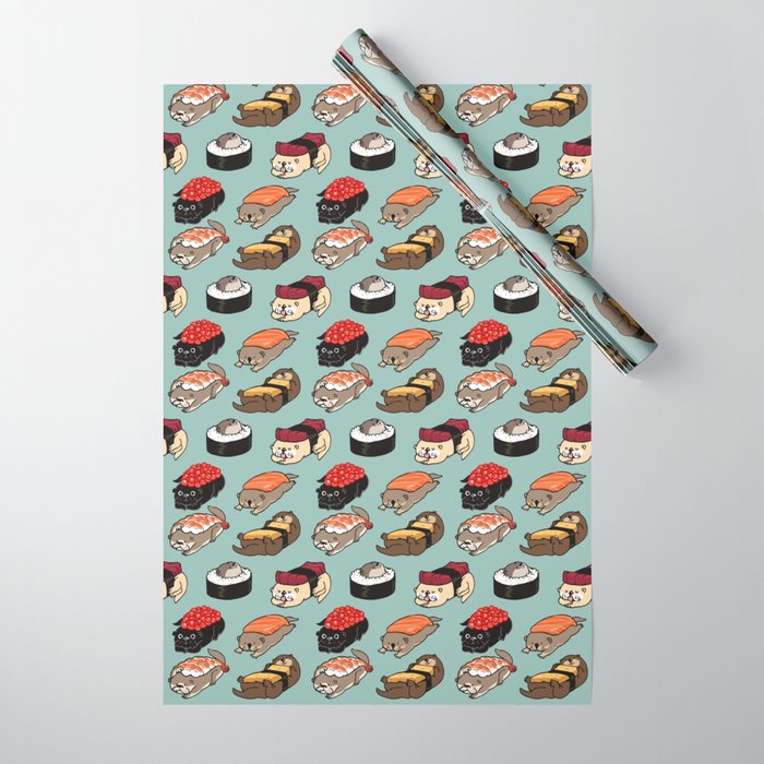 Sushi Otter Wrapping Paper