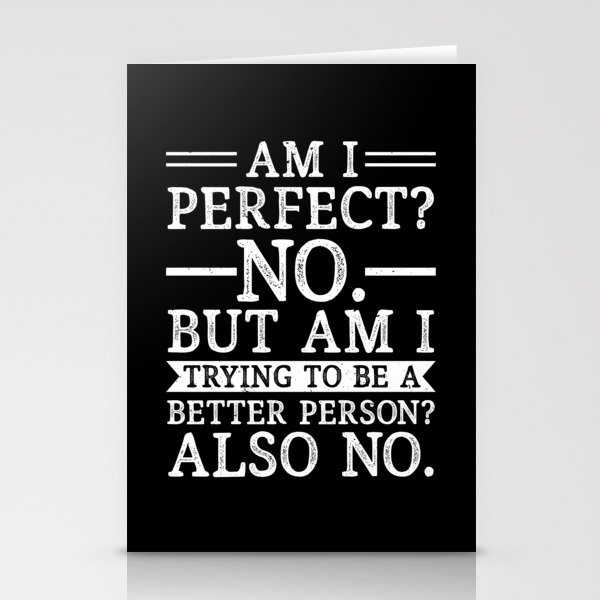 Funny Sarcastic Vintage Quote Stationery Cards