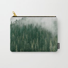 British Columbia Forestscape | Landscape Photography Carry-All Pouch | Britishcolumbia, Rockymountains, Mist, Fog, Bc, Vancouverisland, Seatosky, Woods, Squamish, Pacificnorthwest 