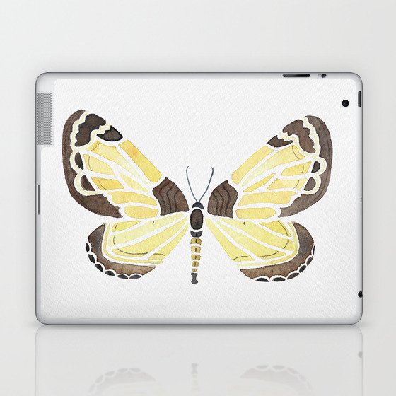 Yellow Butterfly Laptop & iPad Skin