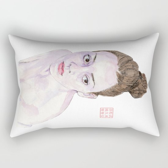 Portrait of a Ballerina Rectangular Pillow