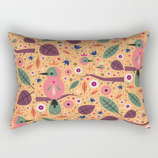 Royal Birds of Paradise Rectangular Pillow