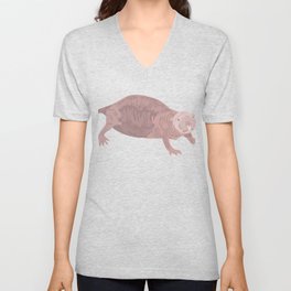 Naked Mole Rat design V Neck T Shirt | Mole, Image, Rat, Wrinkled, Pet, Strange, Kids, Nakedmolerat, Animal, Work 