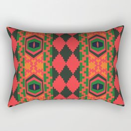 Neon tribal art Rectangular Pillow
