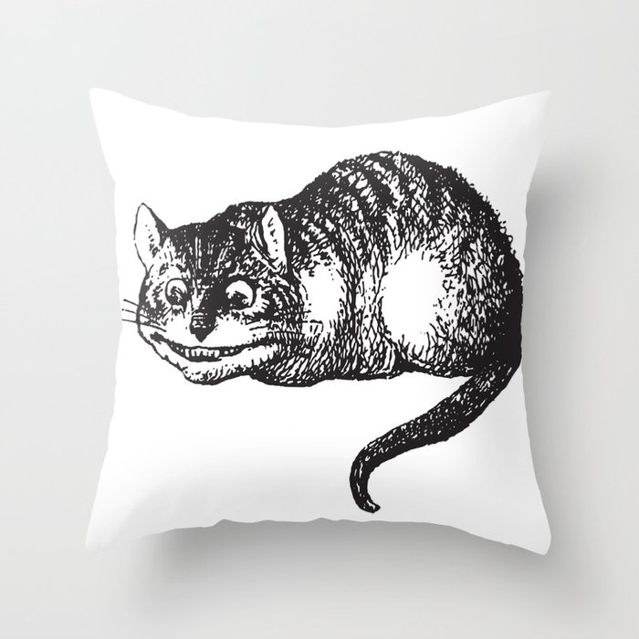 Cheshire Cat - Alice in wonderland Throw Pillow