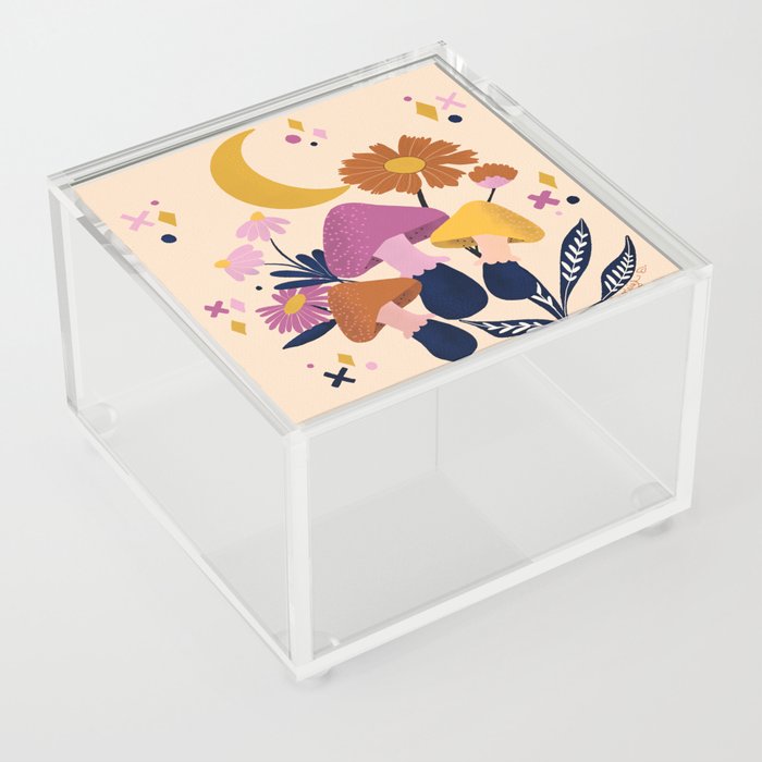 Blooms and Shrooms Acrylic Box
