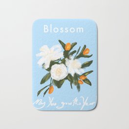 Blossom - New year wishes Bath Mat