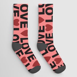 Valentines day pattern 1 Socks
