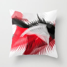 flying abstract digital painting Throw Pillow
