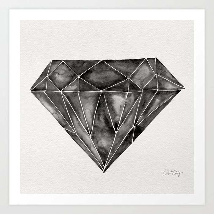 Black Diamond Art Print – discoverprints