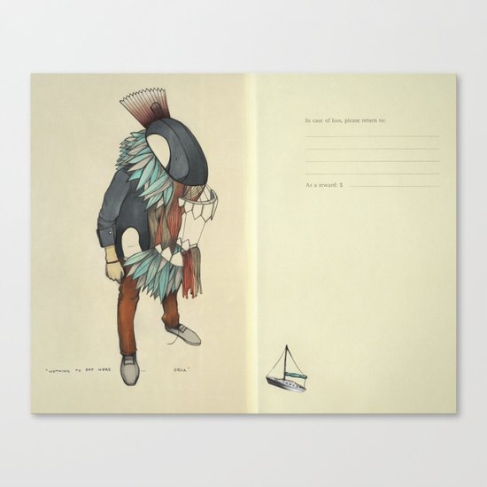 No One To Eat Here, Orca Canvas Print