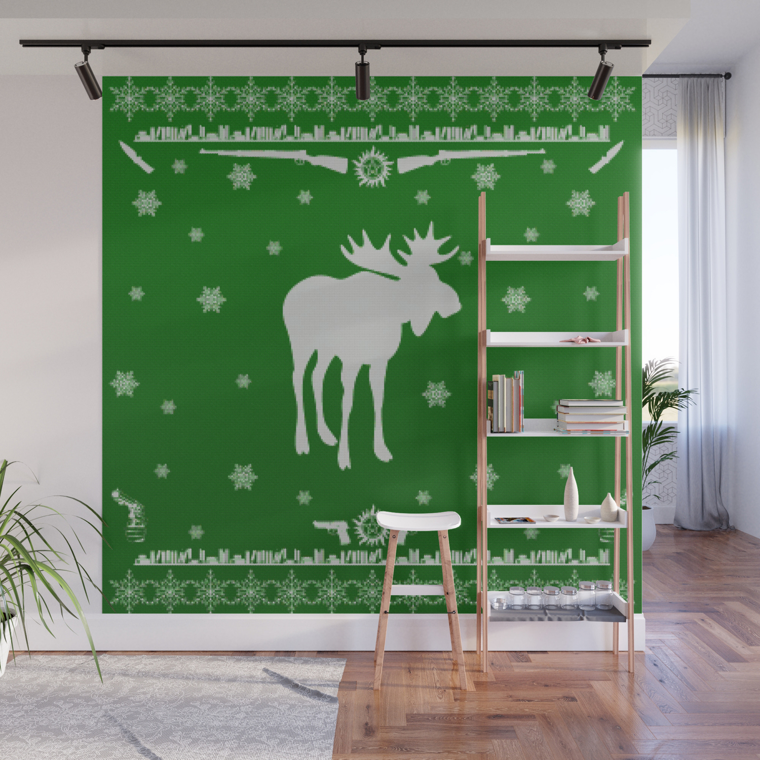 Supernatural Sam Holiday Sweater Wall Mural By Falln Society6