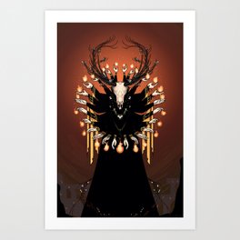 The God of the House of Death Art Print