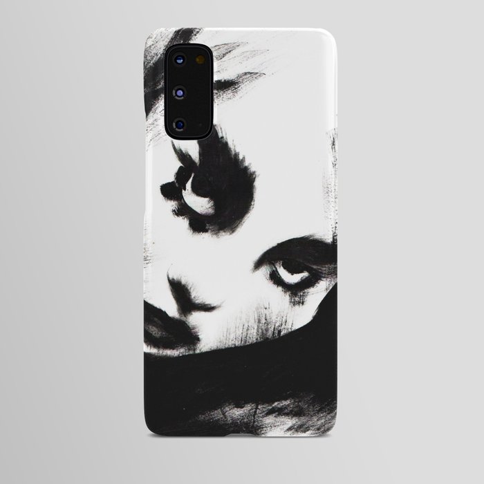 Modern conceptual black and white female portrait Android Case