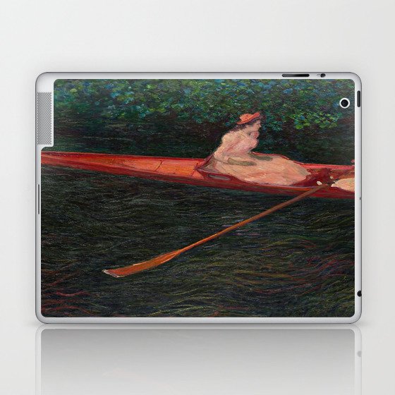 Claude Monet - Boating on the River Epte (1890) Laptop & iPad Skin