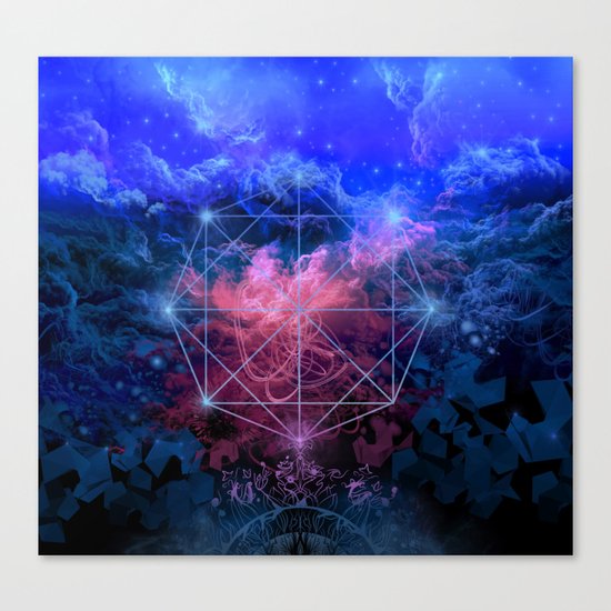 geometry space mandala Canvas Print