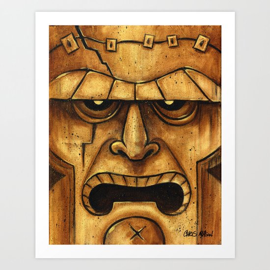 TIKI Frankenstein Art Print