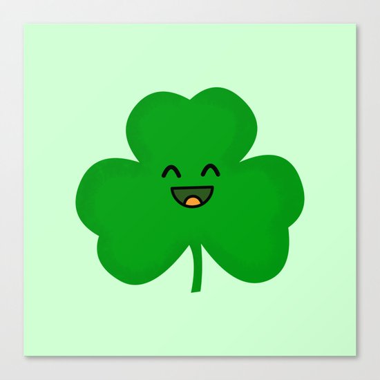 Happy Shamrock Canvas Print