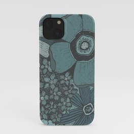 Hand drawn flower composition iPhone Case