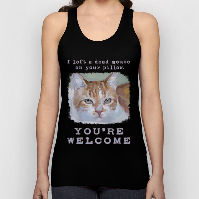 Funny cat outlet tank tops