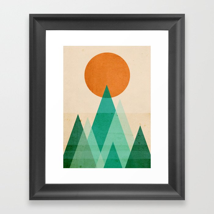 No mountains high enough Framed Art Print