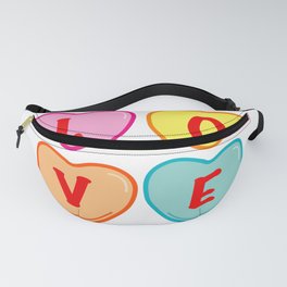LOVE Valentine Candy Hearts MOD Fanny Pack