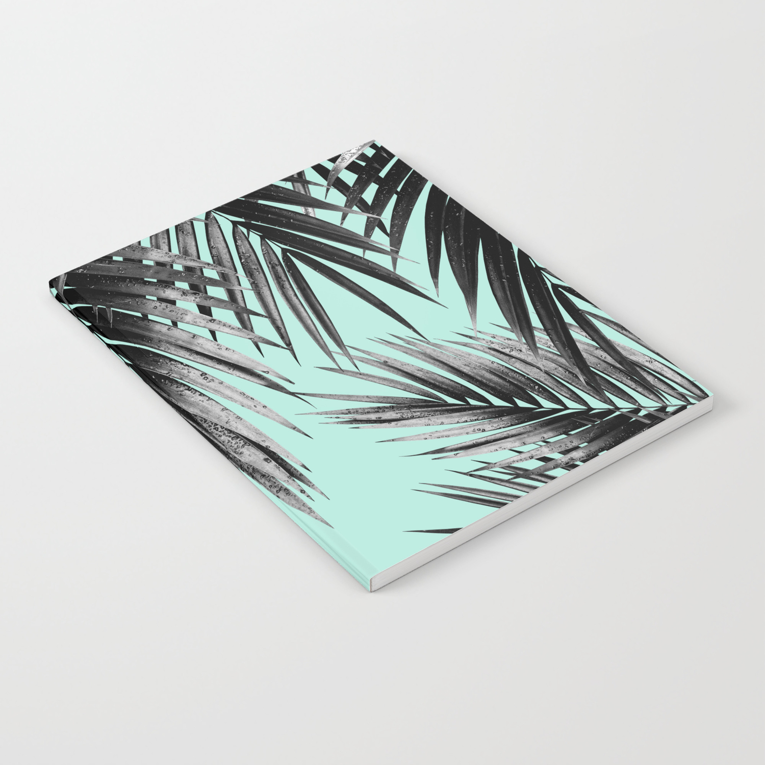 Palm Leaf Jungle Vibes 2 Tropical Decor Art Society6 Notebook