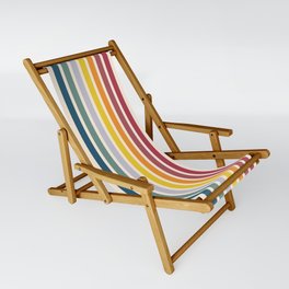 Enera - Classic 70s Vintage Style Retro Stripes Sling Chair