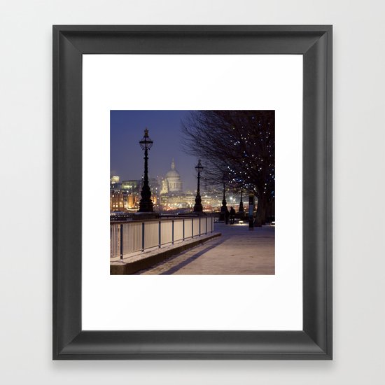 City lights Framed Art Print