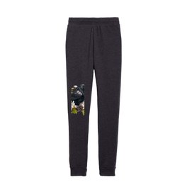 Crow Watercolor Kids Joggers