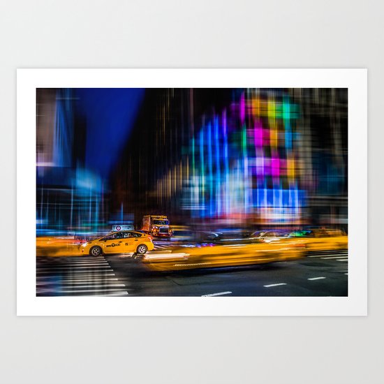 A colorful town Art Print