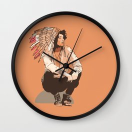 Indie Chief Wall Clock