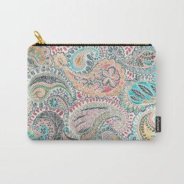 Printed Paisley Carry-All Pouch